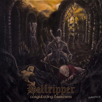 Coagulating Darkness (Gold Edition) - Vinile LP di Hellripper