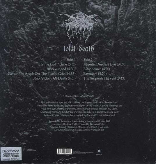 Total Death - Vinile LP di Darkthrone - 2