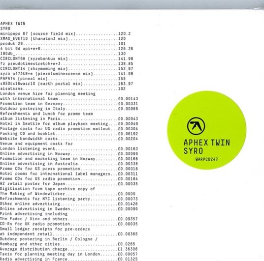 Syro - CD Audio di Aphex Twin