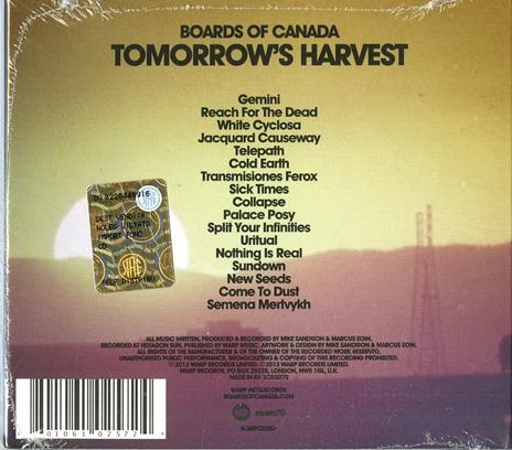 Tomorrow's Harvest - CD Audio di Boards of Canada - 2