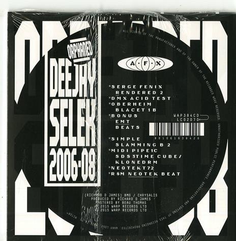 Orphaned Deejay Ep - CD Audio di AFX - 2