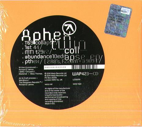 Collapse Ep - CD Audio di Aphex Twin - 2