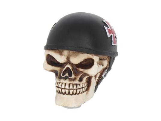 Skull Con Cappello Racer Gear Knob Casco Statua Nemesis Now
