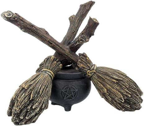 Broomstick Crystal Ball Holder - 3