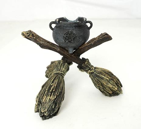 Broomstick Crystal Ball Holder - 4