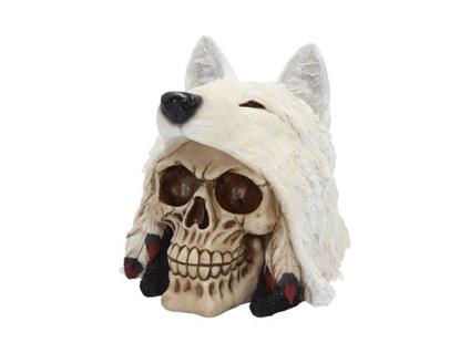 Skull Con Cappello Night Wolf Statua Nemesis Now