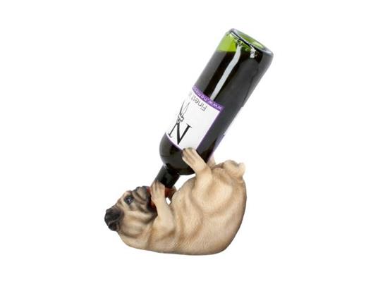 Guzzlers Pug Dog Wine Bottiglia Holder Accessori Nemesis Now