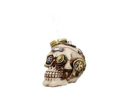 Bright Idea Light Up Steampunk Skull Lampada Nemesis Now