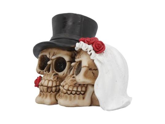 Skull Gothic Rose Together Forever Statua Nemesis Now