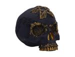 Divine Demise Black E Gold Skull Figura Nemesis Now