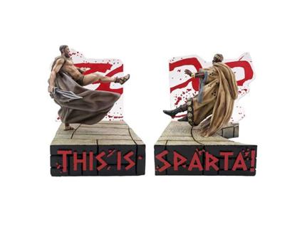 300 THIS IS SPARTA BATTLE BOOKENDS Fermalibri Nemesis Now