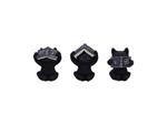 THREE WISE WITCHY BLACK SPELL CATS Statua Nemesis Now
