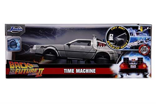 Jada Toys Back to The Future II Hollywood Rides Diecast Model 1/24 Delorean Time Machine - 2