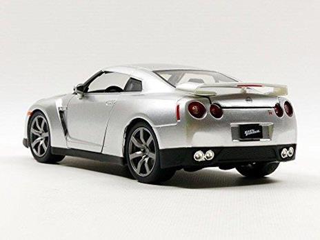 Nissan Gt-R 35 2009 Fast & Furious 7 Silver 1:24 Model Jada97212 - 5