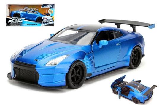 Brian's Nissan Gt-R (R35) Fast & Furious Blue 1:24 Model Baljada98271