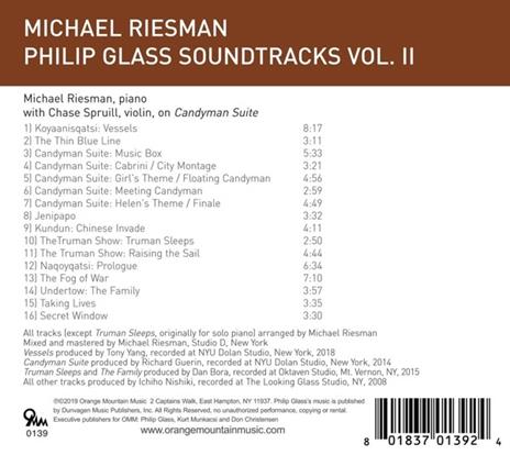 Philip Glass Soundtracks vol.2 - CD Audio di Philip Glass,Michael Riesman,Chase Spruill - 2