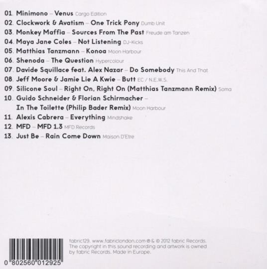 Fabric 65 - CD Audio di Matthias Tanzmann - 2