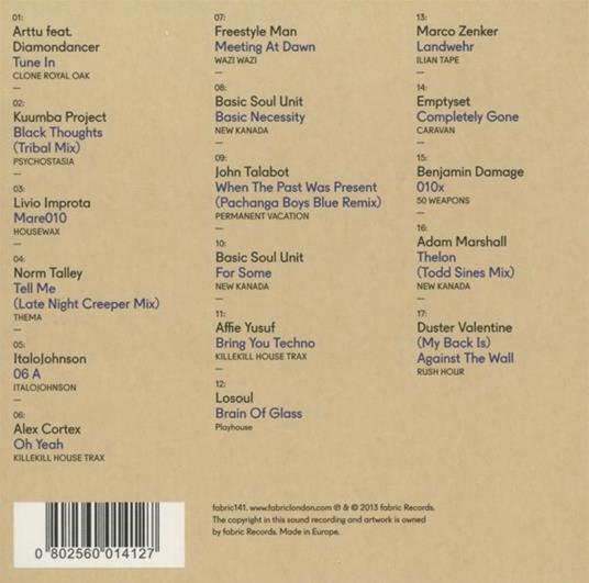 Fabric 71 - CD Audio - 2