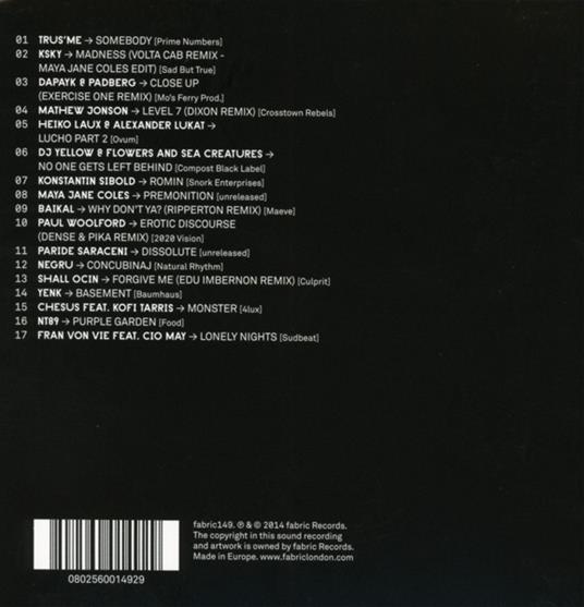 Fabric 75 - CD Audio di Maya Jane Coles - 2