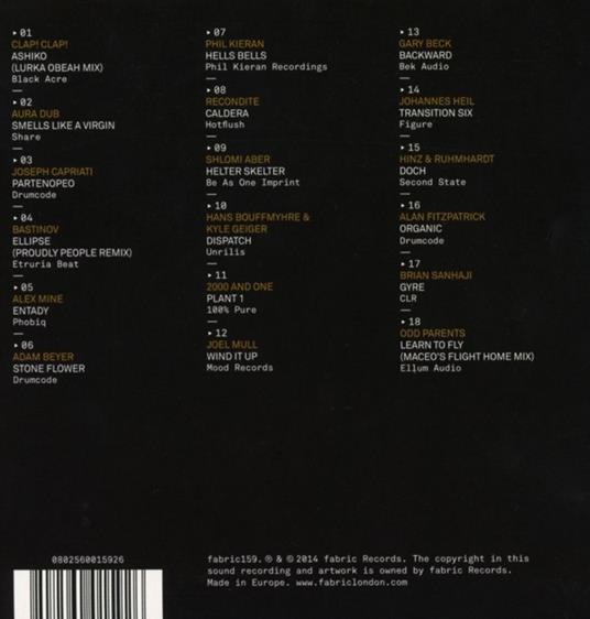 Fabric 80 Joseph Capriati - CD Audio di Joseph Capriati - 2