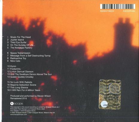 On The Sunday of Life (New Edition) - CD Audio di Porcupine Tree - 2