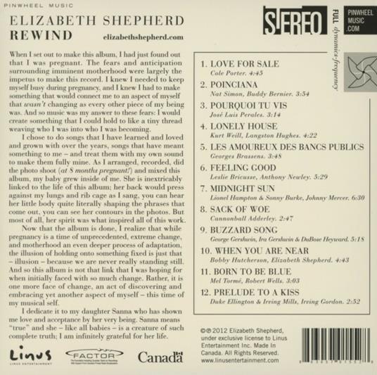Rewind - CD Audio di Elizabeth Shepherd - 2