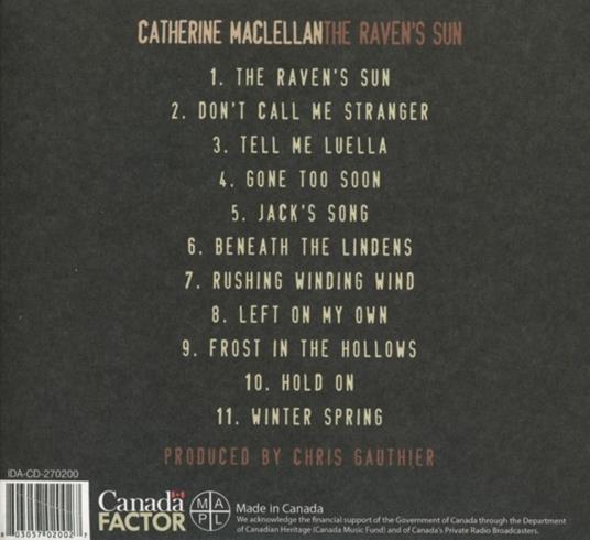 The Raven's Sun - CD Audio di Catherine MacLellan - 2