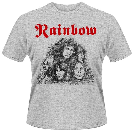 T-Shirt unisex Rainbow. Long Live Rock & Roll Grey Front & Back Print