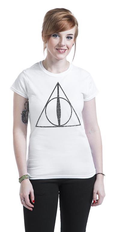 T-Shirt donna Harry Potter. Deathly Hallows Symbol - 9