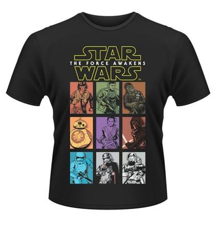 T-Shirt Star Wars. The Force Awakens. Character Panels