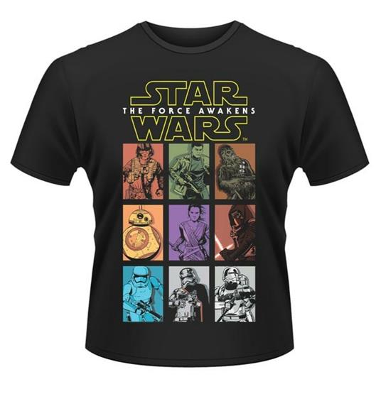 T-Shirt Star Wars. The Force Awakens. Character Panels