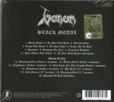 Black Metal (Digipack) - CD Audio di Venom - 2