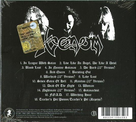 The Seven Gates of Hell - CD Audio di Venom - 2