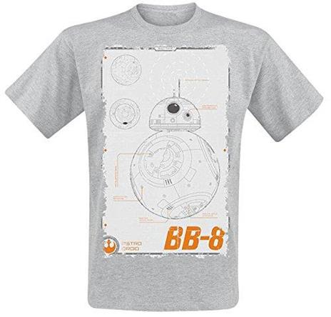 T-Shirt unisex Star Wars The Force Awakens. BB-8 Manual
