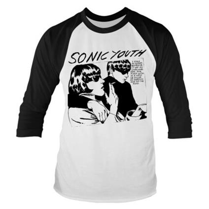 Sonic Youth: Goo (White/Black) (Maglia Manica Lunga Unisex Tg. XL)