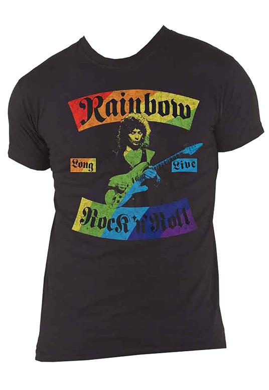 T-Shirt Unisex Tg.XL Rainbow: Long Live Rnr Rainbow