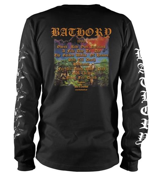 Maglia Manica Lunga Unisex Bathory. Blood Fire Death - 2