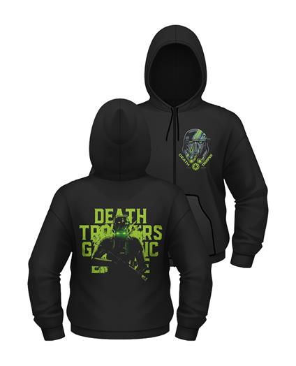 Felpa Con Cappuccio Tg. XL Star Wars Rogue One. Death Trooper With Zip Unisex