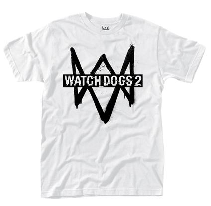 T-Shirt Unisex Tg. S Watch Dogs 2. Logo