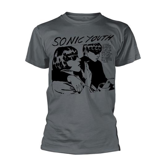 T-Shirt Unisex Tg. L Sonic Youth - Goo Album Cover Charcoal