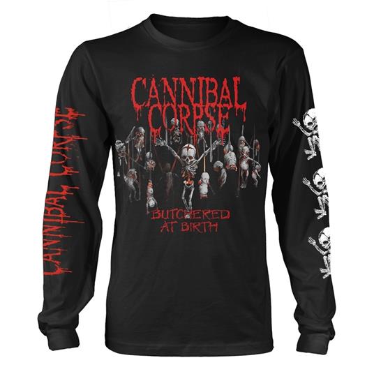 Maglia Manica Lunga Unisex Tg. M Cannibal Corpse - Butchered At Birth Baby