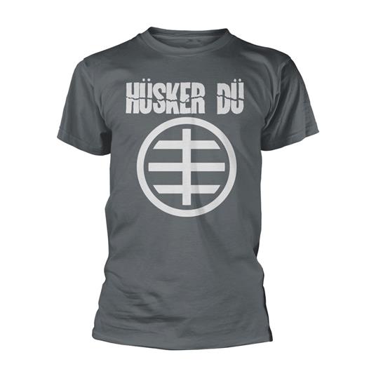 T-Shirt Unisex Tg. L Husker Du - Circle Logo 2