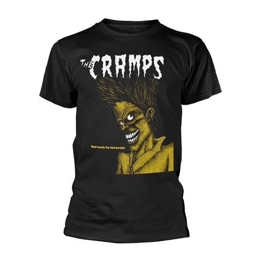 T-Shirt Unisex Tg. XL Cramps - Bad Music For Bad People Black