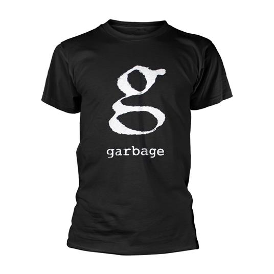 T-Shirt Unisex Garbage. Logo (Black). Taglia M