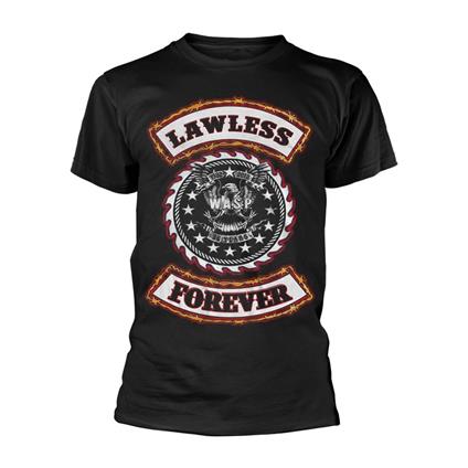 T-Shirt Unisex W.A.S.P.. Lawless Forever. Taglia XL