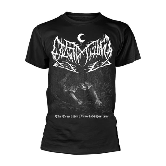 T-Shirt Unisex Tg. L. Leviathan - Tenth Sublevel Of Suicide