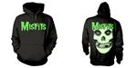 Misfits: Glow Jurek Skull (Felpa Con Cappuccio Unisex Tg. L)