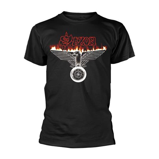 T-Shirt Unisex Tg. M. Saxon: Wheels Of Steel