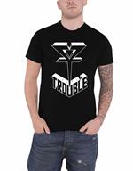Trouble: Logo 1 (Black) (T-Shirt Unisex Tg. L)