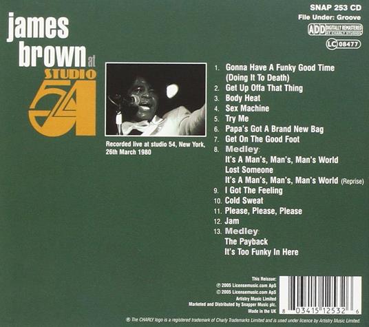 Studio 54 - CD Audio di James Brown - 2